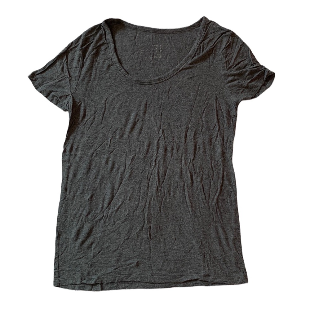 🎉 A NEW DAY Heather Gray Scoop Neck Tee, size S